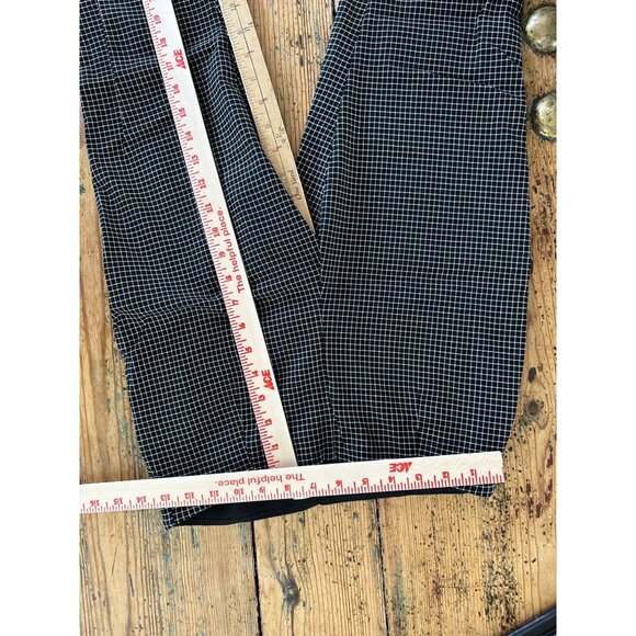 Calvin Klein Womens Black White Pants 4 dress pants skinny rayon elastic pull on - Picture 7 of 8